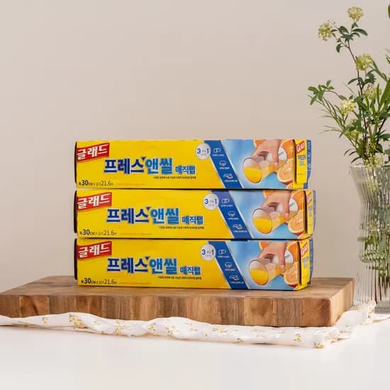글래드 매직랩 프레스앤씰 매직랩 일반형, 21.6m, 3개