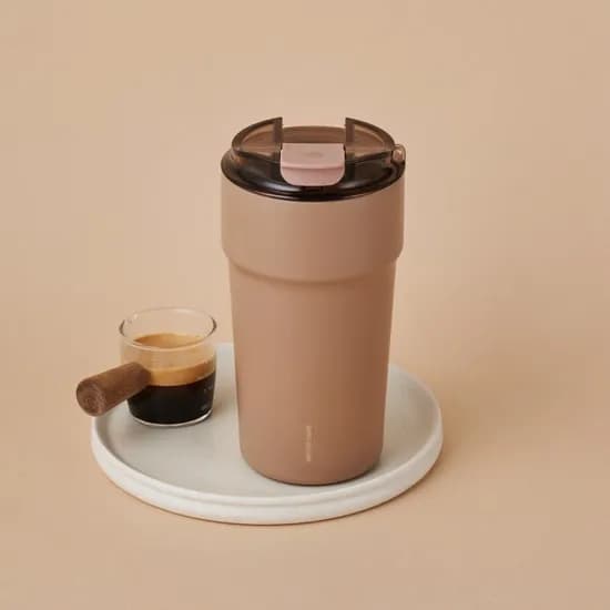 락앤락 메트로카페 세라믹 스트랩 텀블러, 블랙, 500ml, 1개