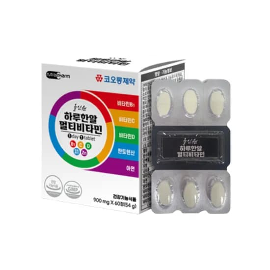 코오롱제약 올인원 하루한알 멀티비타민 900mg 60정 4박스