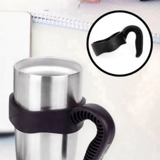 아워리빙 핸디 텀블러 일반 손잡이, 블랙, 600ml
