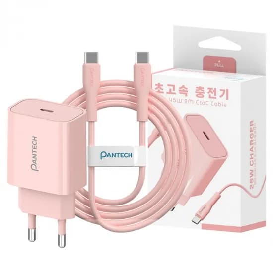 팬택 25W 1포트 파스텔 C타입 초고속충전기, 민트, 1개
