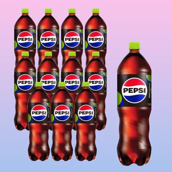 펩시콜라 제로 슈거, 라임향, 1.25L, 12개 펩시콜라 제로 슈거, 라임향, 1.25L, 12개