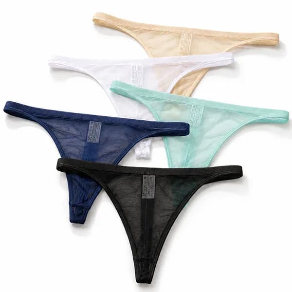 남성 삼각T팬티 5종 (스킨·민트·블랙·네이비·화이트) 105(2XL) 5장