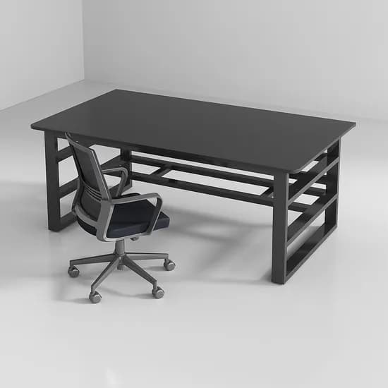 코뿔소 컴퓨터 책상 블랙 1000x600mm 1개
