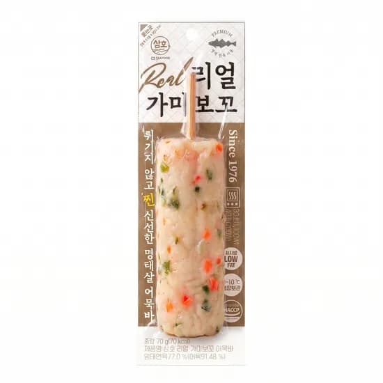 삼호 리얼 가마보꼬 어묵바, 70g, 30개