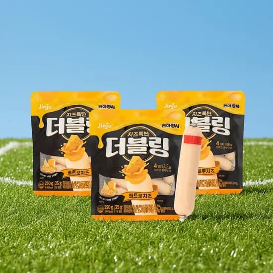 진주햄 천하장사 더블링, 콰트로치즈 25g 10개입 3개 12,900원