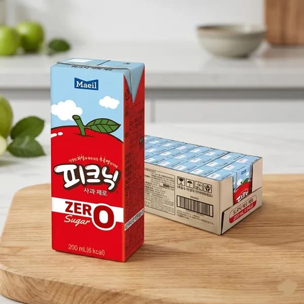 매일유업 피크닉 제로 사과 200ml 24개