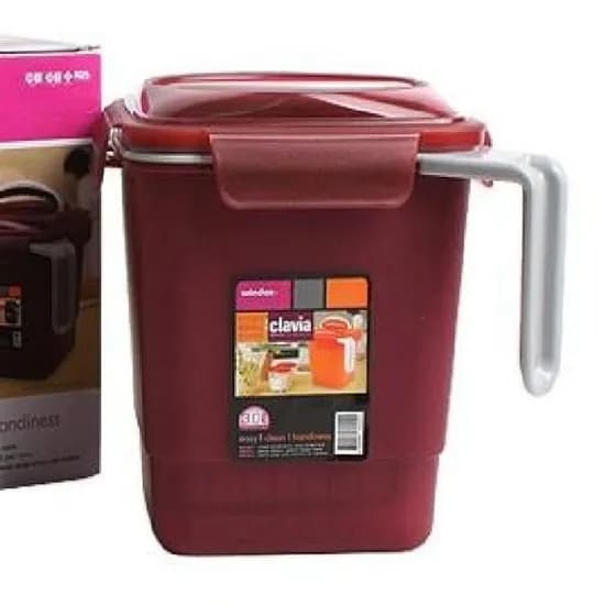 로이첸 클라비아 음식물쓰레기통 버건디 3L 1개