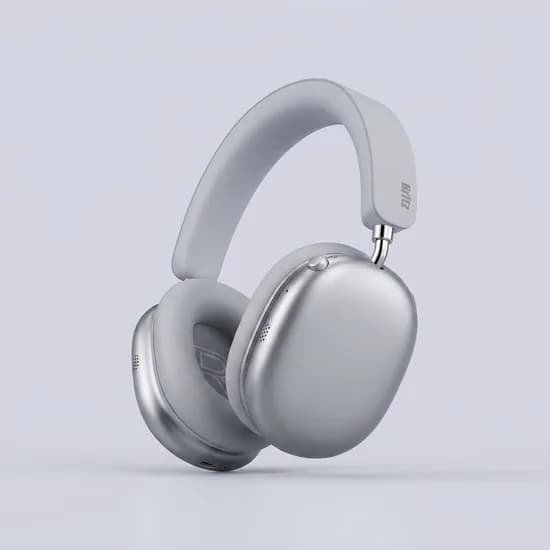브리츠 MAX30BT 노이즈캔슬링 블루투스 무선 헤드폰, 실버, 1개