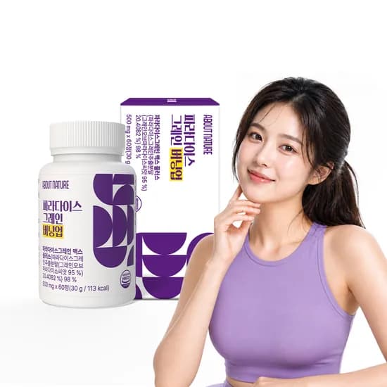 어바웃네이처 파라다이스 그레인 버닝업 60정 6개