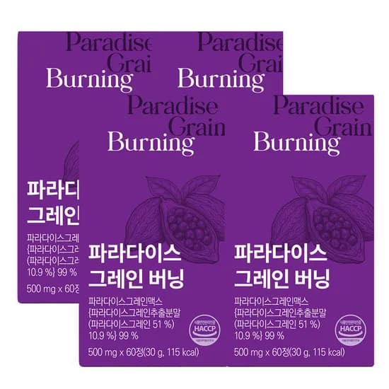 이롭핏 파라다이스 그레인 버닝, 60정, 4개