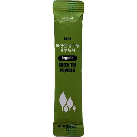 보성산 유기농 가루녹차 스틱포장 2g 20개 1개