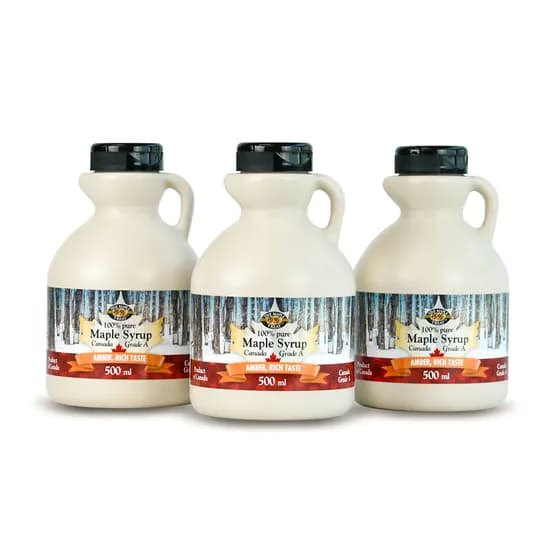 나뚜렐 앰버리치 A등급 메이플시럽 500ml 3개