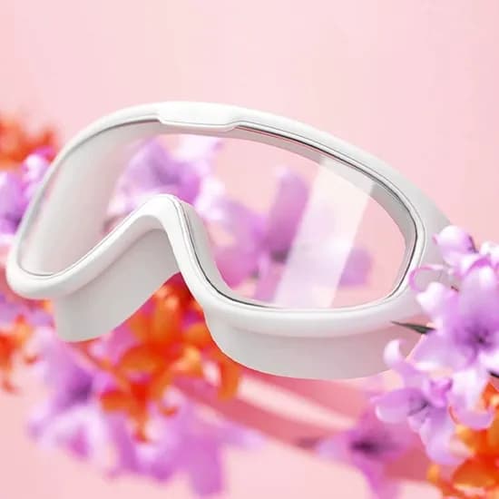 코스트몰 안티포그 수경 성인 와이드 뷰 물안경, 안티포그투명, 화이트, 1개