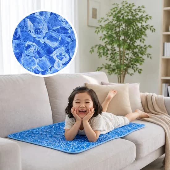 한일의료기 쿨 아이스매트, 싱글, 60x90cm, 1개 + 베개커버, 40x20cm, 1개