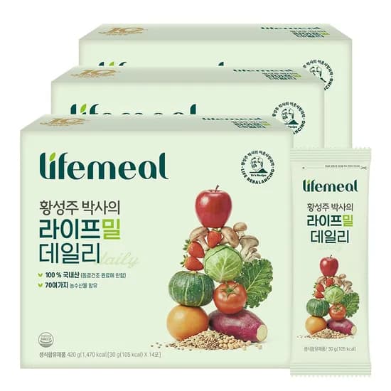 이롬 황성주 1일1생식 라이프밀 데일리 14포 3개