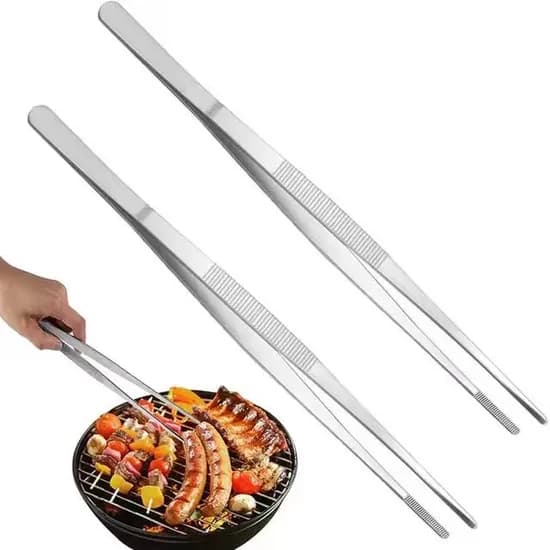 스테인리스 집게 실버 30cm 2개