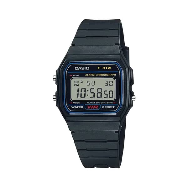 카시오 F-91W-1 군인 학생 스포츠 디지털 시계