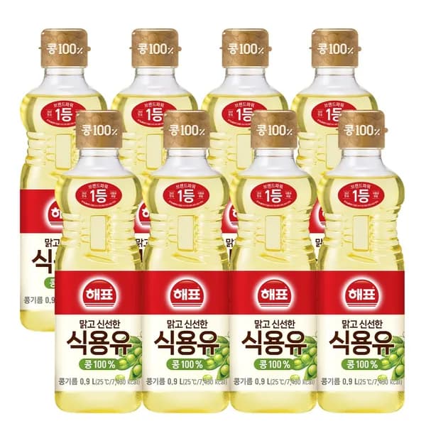 사조대림 해표 콩기름 900ml 8개
