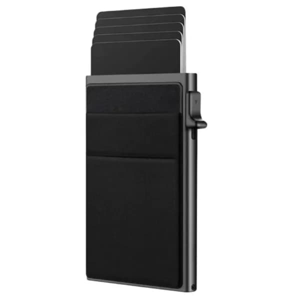 슬라이드 반자동 RFID차단 카드지갑 블랙 8,800원