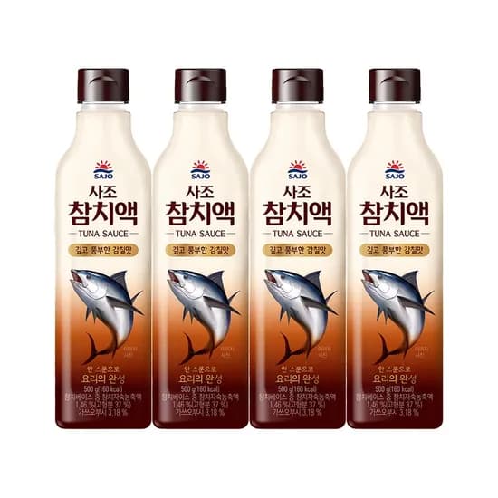 사조 참치액 500g 4개