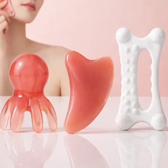 괄사 마사지 3종, 전신, 1개 + 문어, 1개 + 하트, 1개, 1세트
