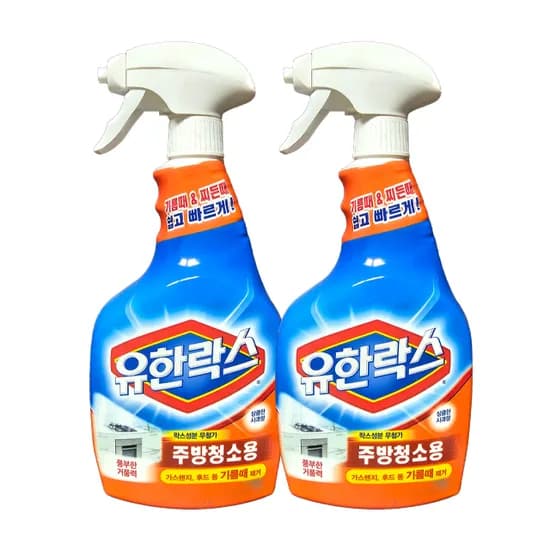 유한락스 주방청소용 600ml 2개