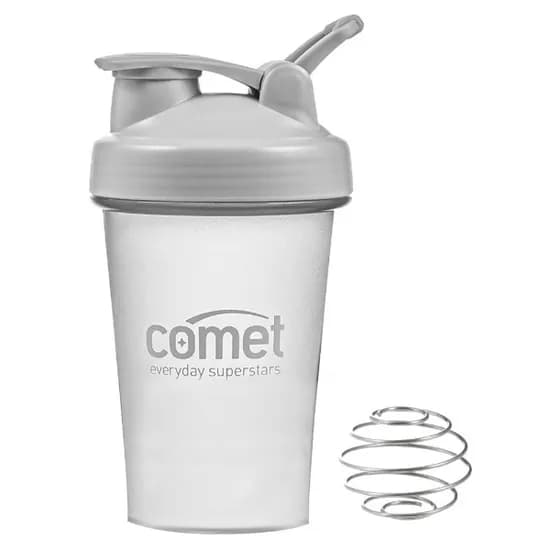 스포츠 헬스 쉐이커 보틀 믹서볼 포함 컴팩트 프로틴 흔들컵, 블랙, 600ml, 1개