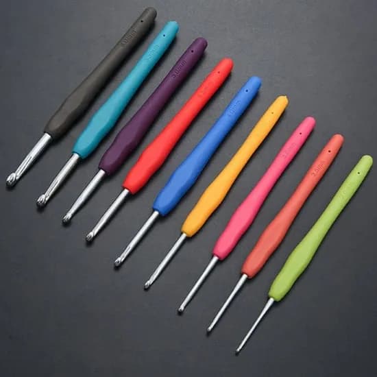 실리콘 손잡이 코바늘 6.0mm 1개