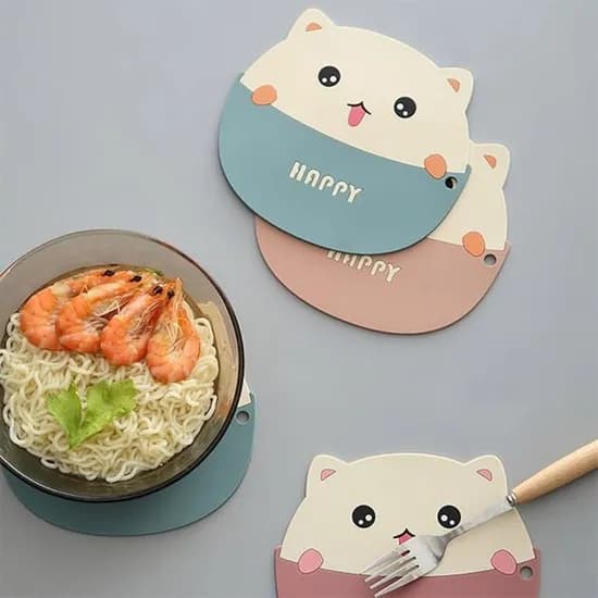 쉬미리 실리콘 냄비 받침대, 레드, 3개입, 1개