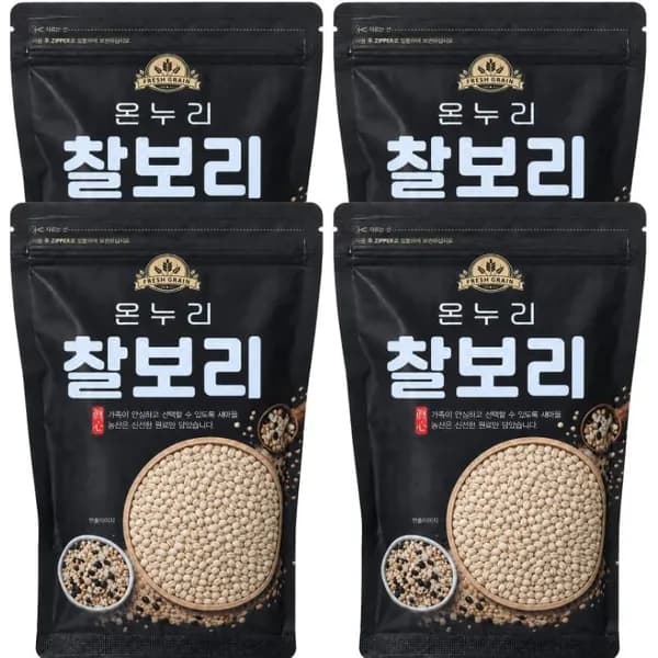 새마을농산 국산 햇 찰보리 500g 4봉