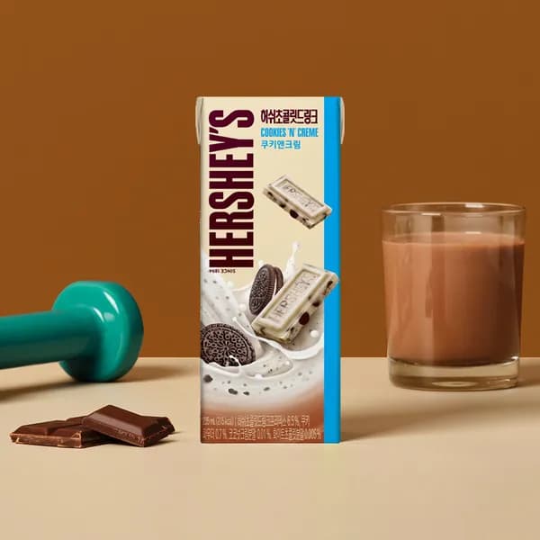허쉬 초콜릿드링크 쿠키앤크림 235ml 24팩