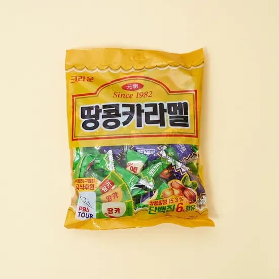 크라운 땅콩카라멜 324g 4개 12,250원