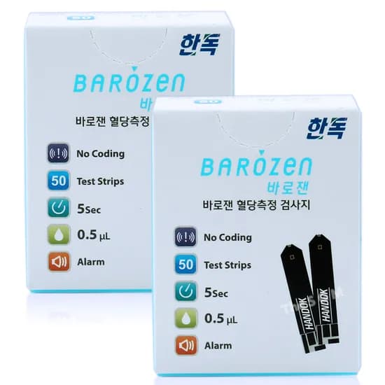 한독 바로잰 혈당시험지 100매 1세트