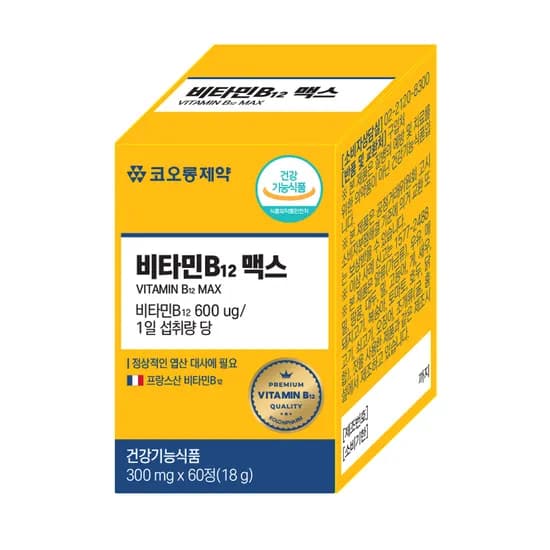 코오롱제약 비타민 B12 맥스 60정 1개