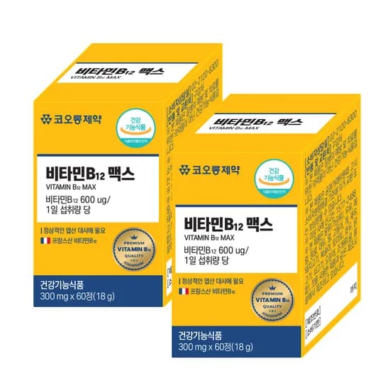 코오롱제약 비타민 B12 맥스 60정 2개