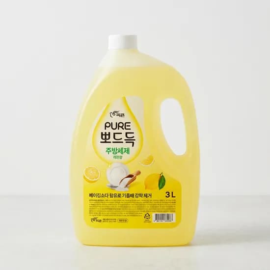 피죤 퓨어 뽀드득 주방세제 레몬향 3L 4개
