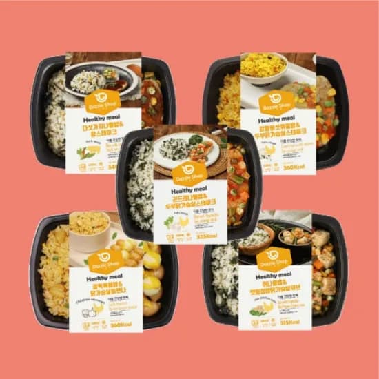 다즐샵 식단관리 도시락 맛있는 5종 건강한 5종 혼합 230g 10개