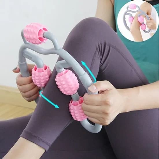 종아리마사지기 종아리 허벅지 마사지롤러 스틱 롤링 마사지기 핑크 1개