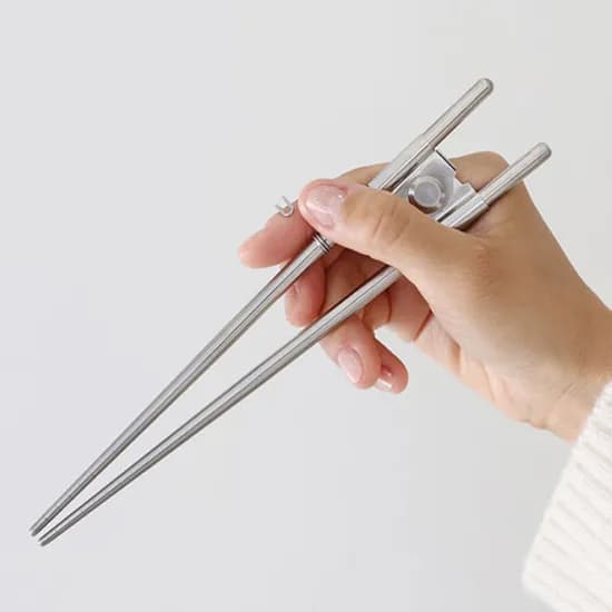 올스텐 성인용 교정젓가락 실버 20cm 12,800원