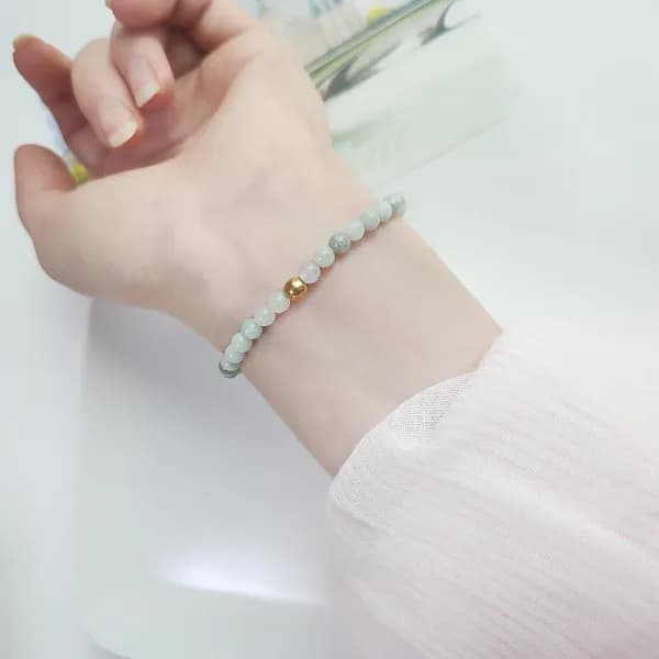 버마옥 팔찌 버마옥 + 골드볼 17.5cm 1개