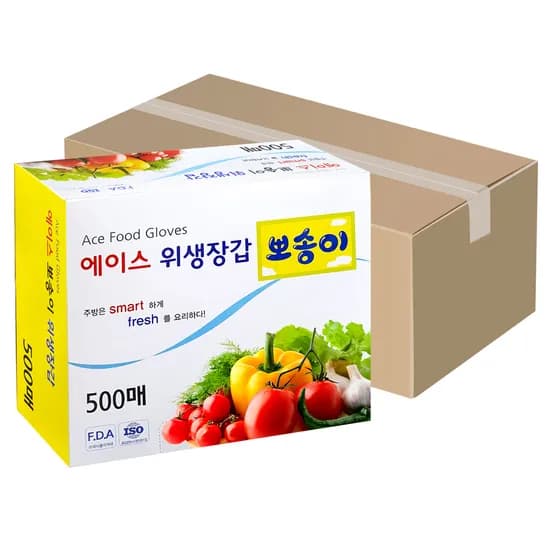 에이스 위생장갑 500매 10개 44,500원