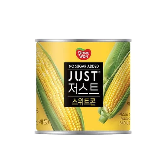 동원 저스트 노슈가 스위트콘 340g 4개