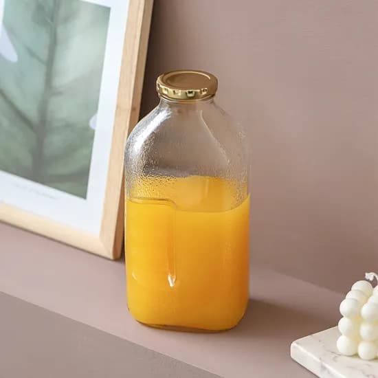 레트로 유리 물병, 500ml+1.5L, 2개