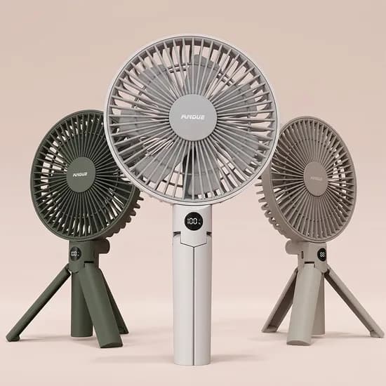 아이엠듀 휴대용 무선 접이식 선풍기 AXIS, 그레이지, 1개