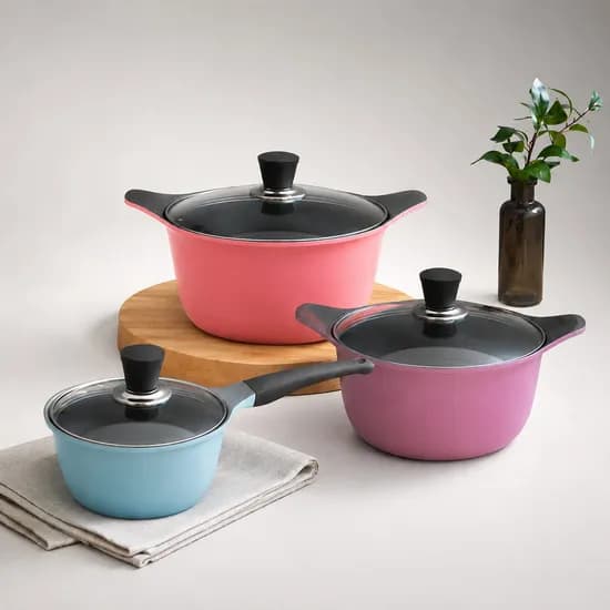 셰프웨이 IH 키오레 세라믹 냄비, 24cm, 파스텔톤, 1개