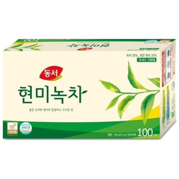동서 고소한 현미녹차 티백 1.5g 100T