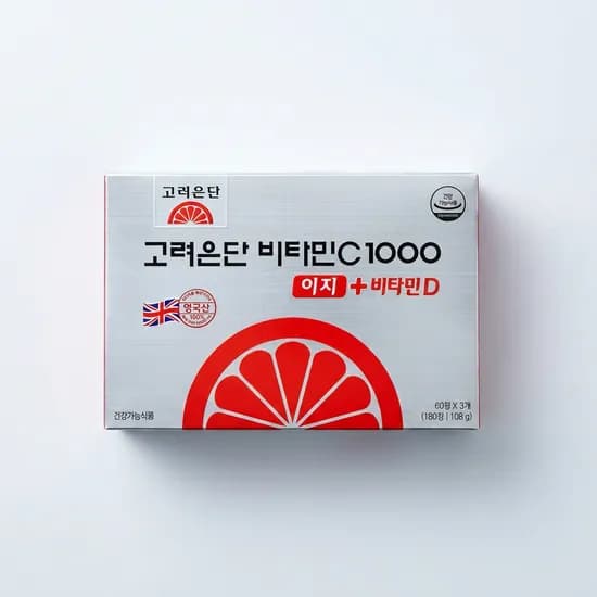 고려은단 비타민C 1000 이지 비타민D 600mg 180정 1팩