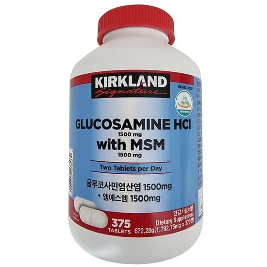 커클랜드 시그니춰 글루코사민 HCI 1500mg + 엠에스엠 1500mg 375정 1개