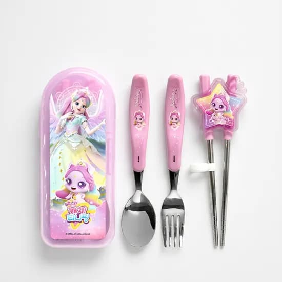 르번 슈팅스타 캐치 티니핑 올인원 교정젓가락 풀세트, 오로라핑, 1개